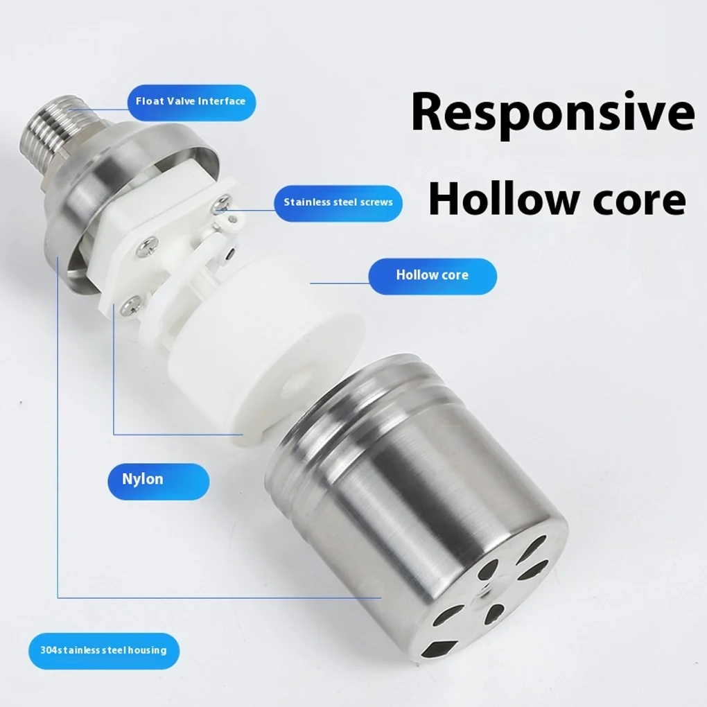 صمام تعويم من الفولاذ المقاوم للصدأ متين وموثوق للماشية وحمامات السباحة صمام تعويم المرحاض