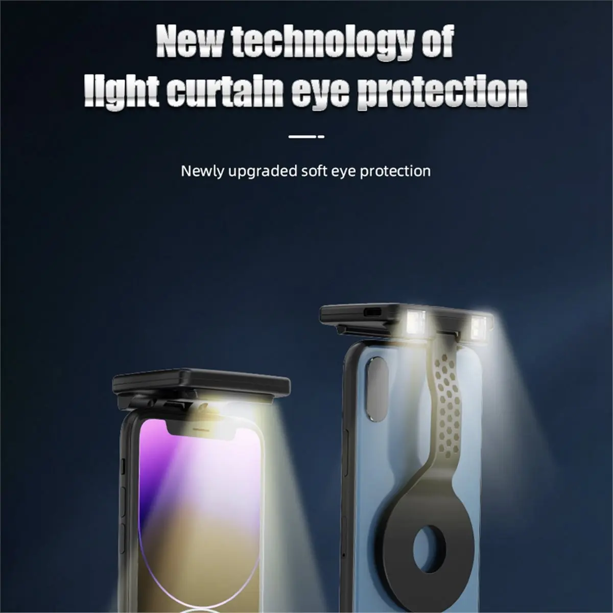 Portable Magnetic Mobile Phone Night Reading Eye Protection Lamp Foldable Phone Flash Light image 3