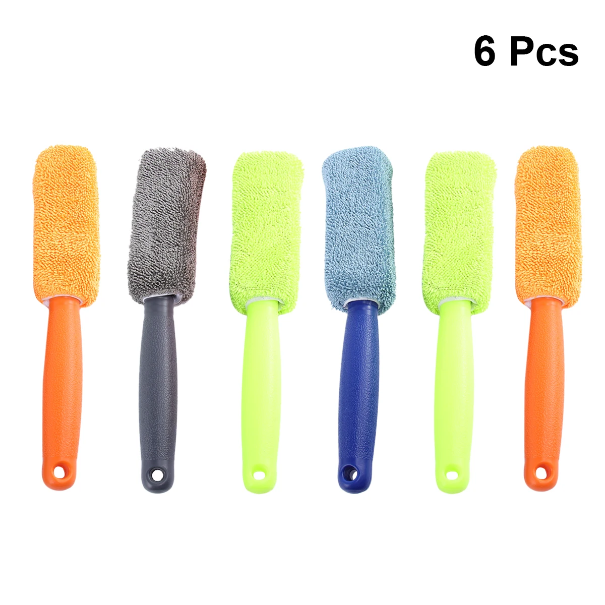 

6pcs Wheel Tire Cleaning Brush Superfine Fiber Portable Tool For Floor Pedal Ceramic Seam Maintenance Car Accessories Wheel