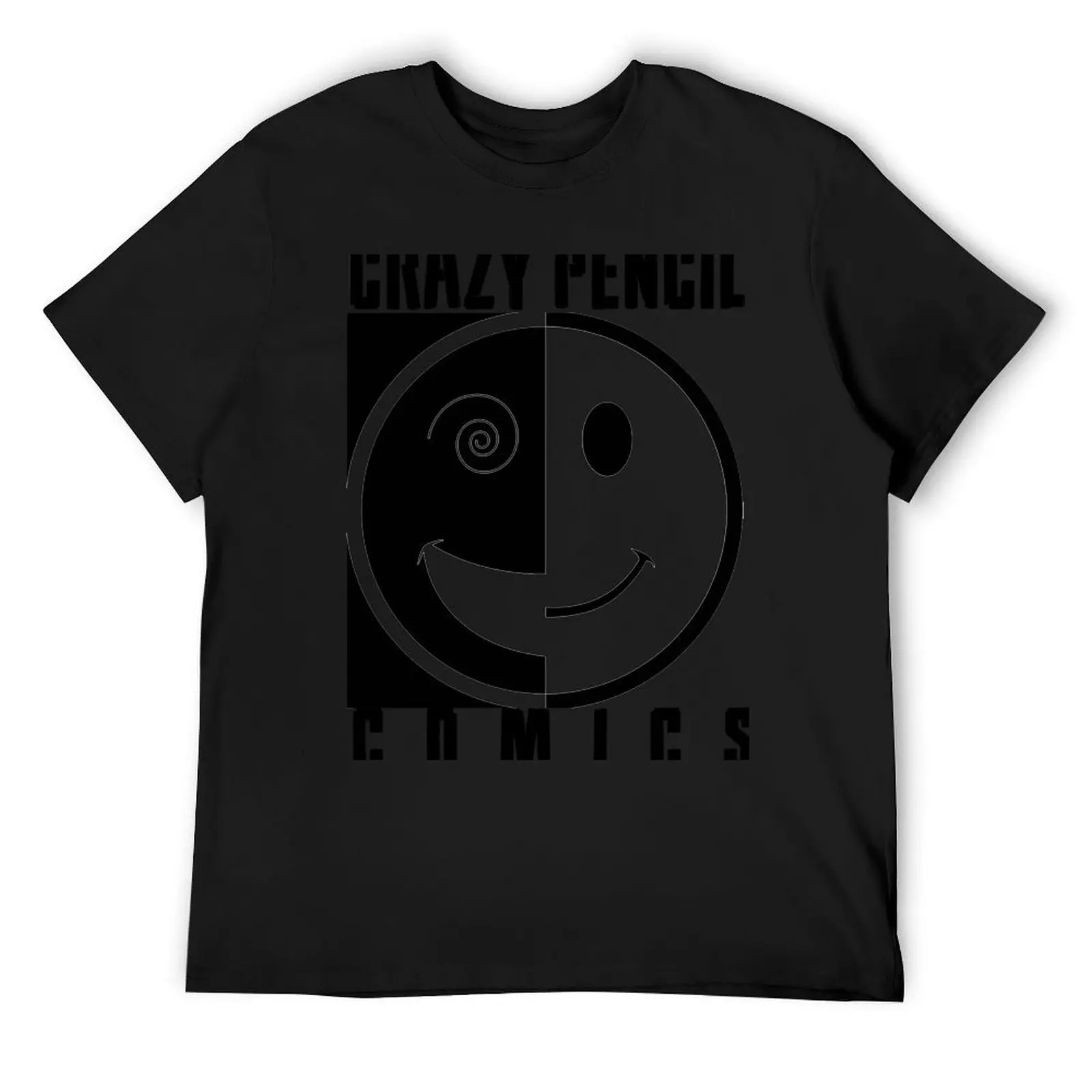 CRAZY PENCIL COMICS LOGO T-Shirt boys whites summer top oversizeds Short sleeve tee men