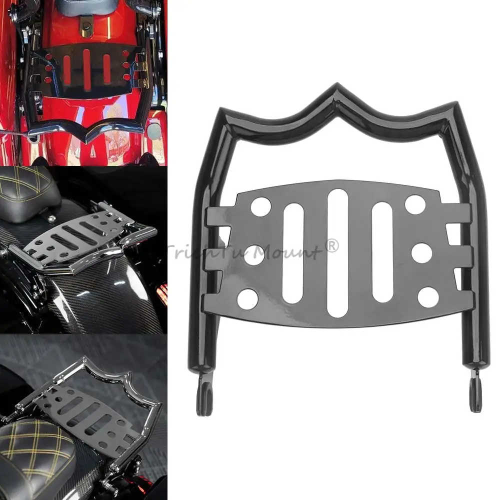 

Motorcycle Detachable Stealth Mounting Luggage Rack Fits for Harley Touring Road Electra Glide King Street Ultra 2009-2025