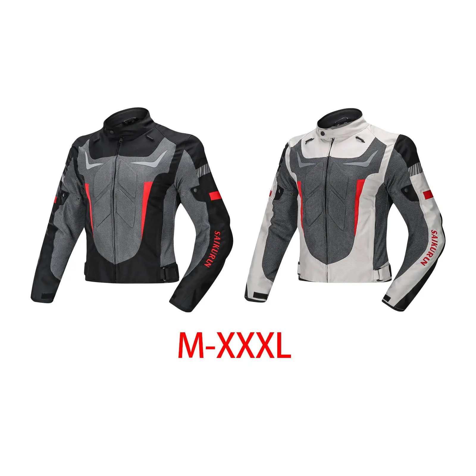 Waterproof Motorcycle Jacket Wearable Protective Reflective Breathable Mesh Men