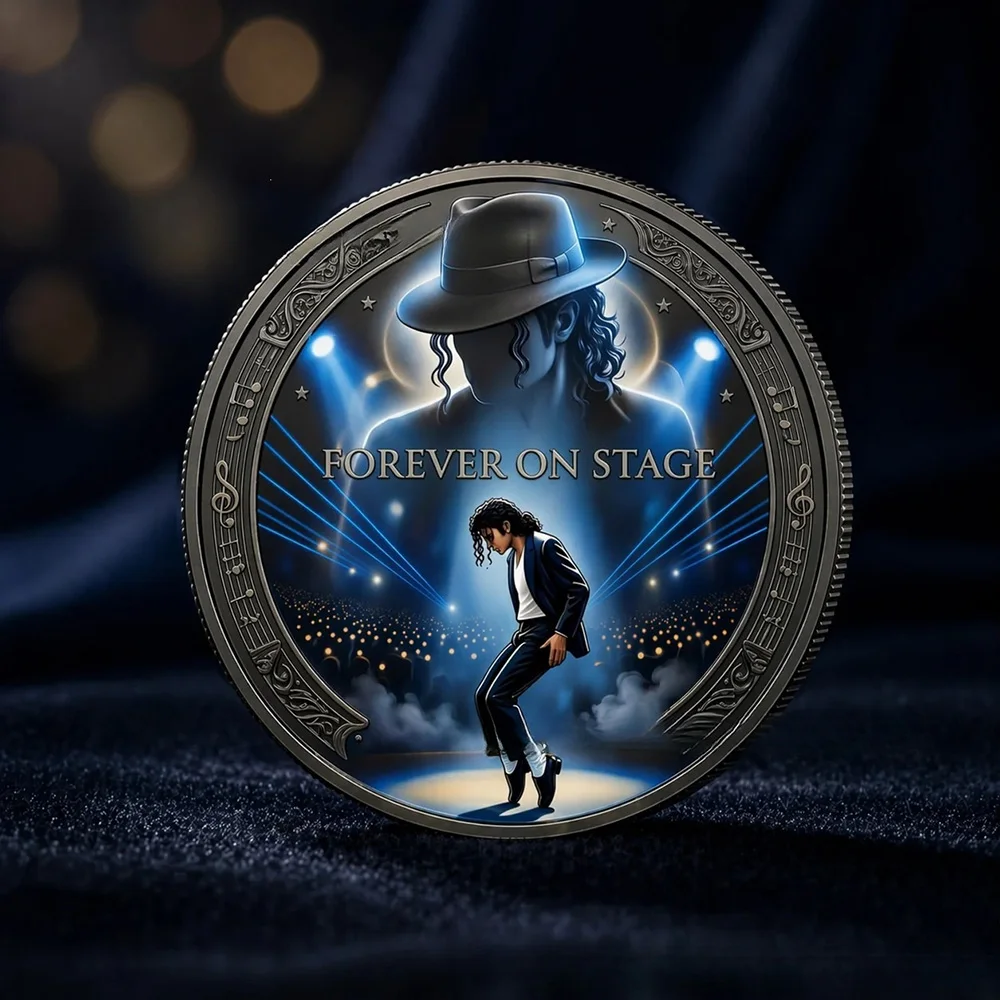 Image of King of Pop Legacy Münze & Michael Jackson Film-Popcorn-Hut für Sammler – Geschenk 2026