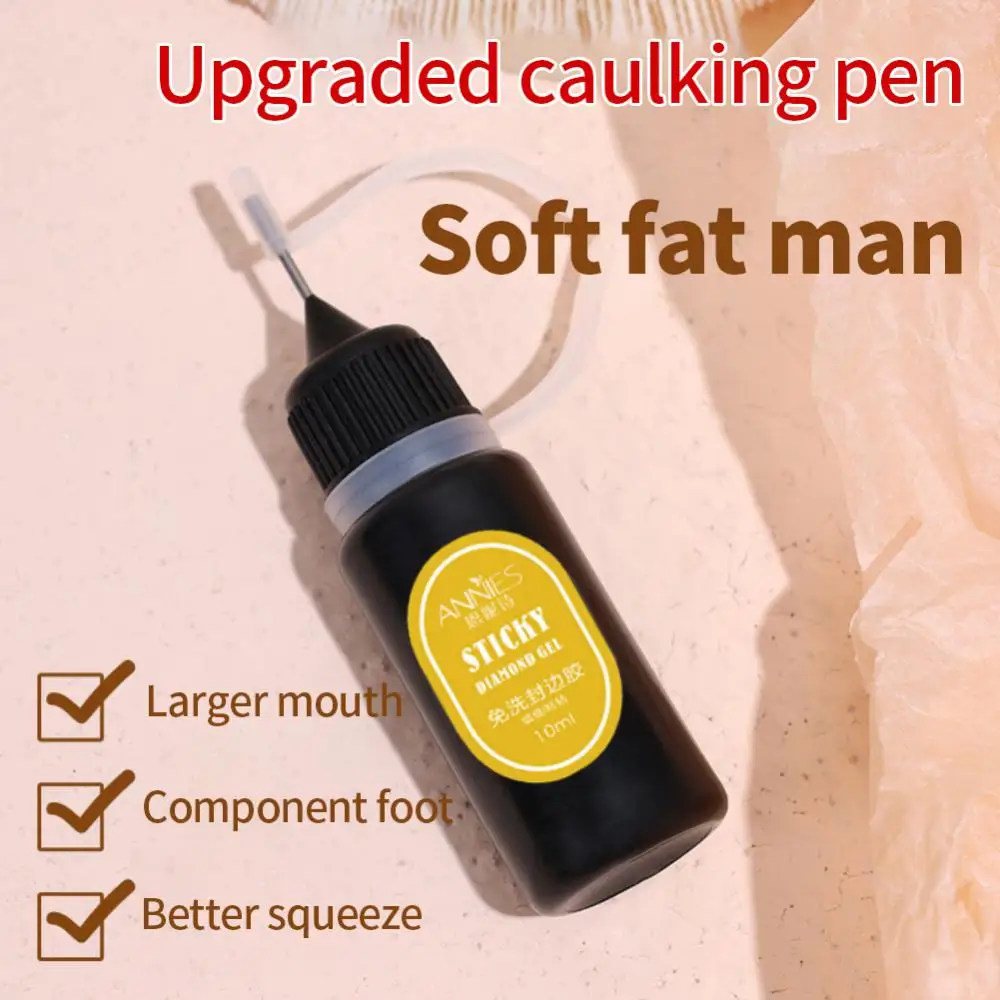 لاصق لاصق مانع للتسرب بقوة يملأ الفجوات المستخدمة في محلات فن الأظافر غراء لاصق عالي لإكسسوارات الأظافر