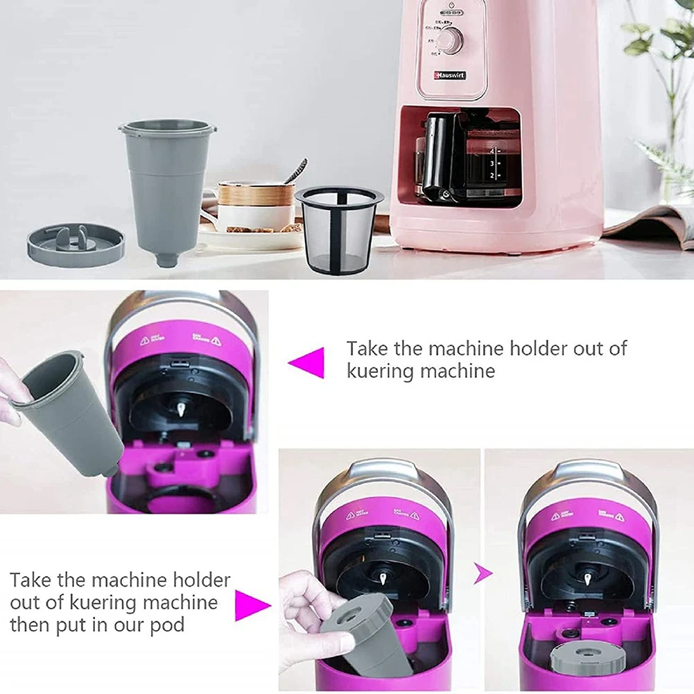 A58E-Багаторазовые чашки K для Keurig, многоразовый фильтр для кофе K Cup, многоразовые капсулы для кофе с одной чашкой K для Keurig B30 B40 B50