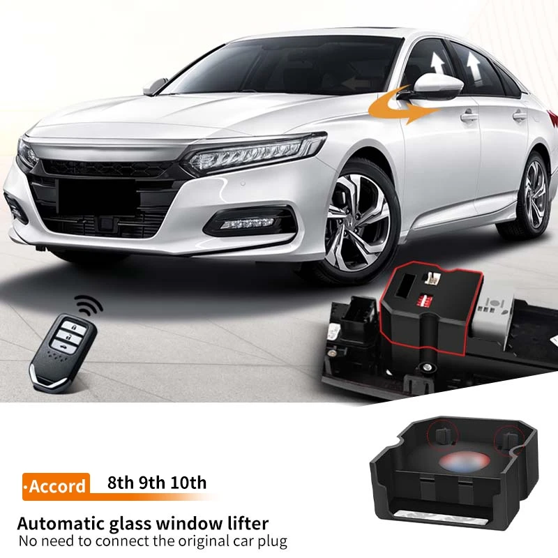 

Автомобильный модифицированный стеклянный автоматический оконный подъемник, износостойкий, многофункциональный, удобный для Accord 8, 9, 10, 2008-2022 гг.