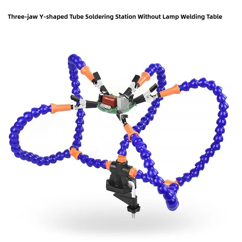 Ajudando a mão terceira mão suporte de solda braço flexível pcb titular mesa clipe ferramenta gadgets para soldagem e solda