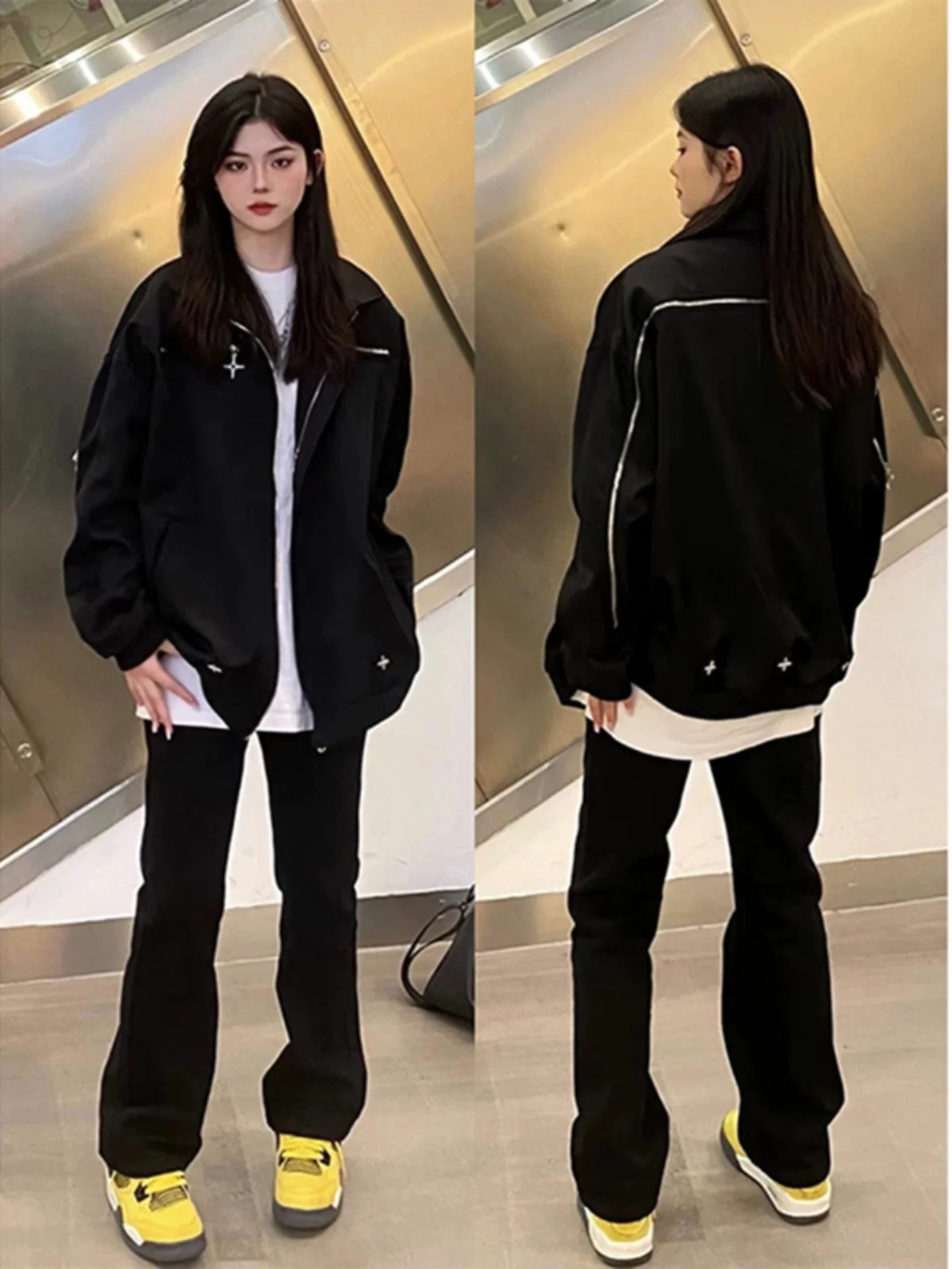 

MA Pilot Jaet Men's ort Autumn Winter Baseball Sle ex Faionable Polyester Nylon Cosite Fiber irt