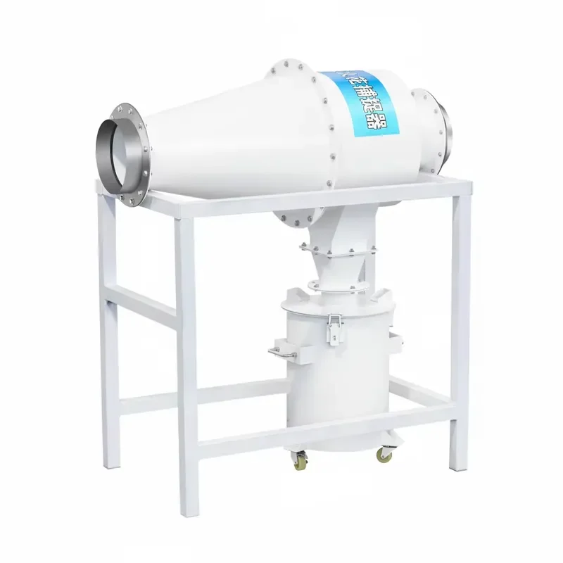 A Customizable Cyclone-type Spark Catcher for Woodworking and Cutting Dust Collection, Designed for Industrial Fire Safety