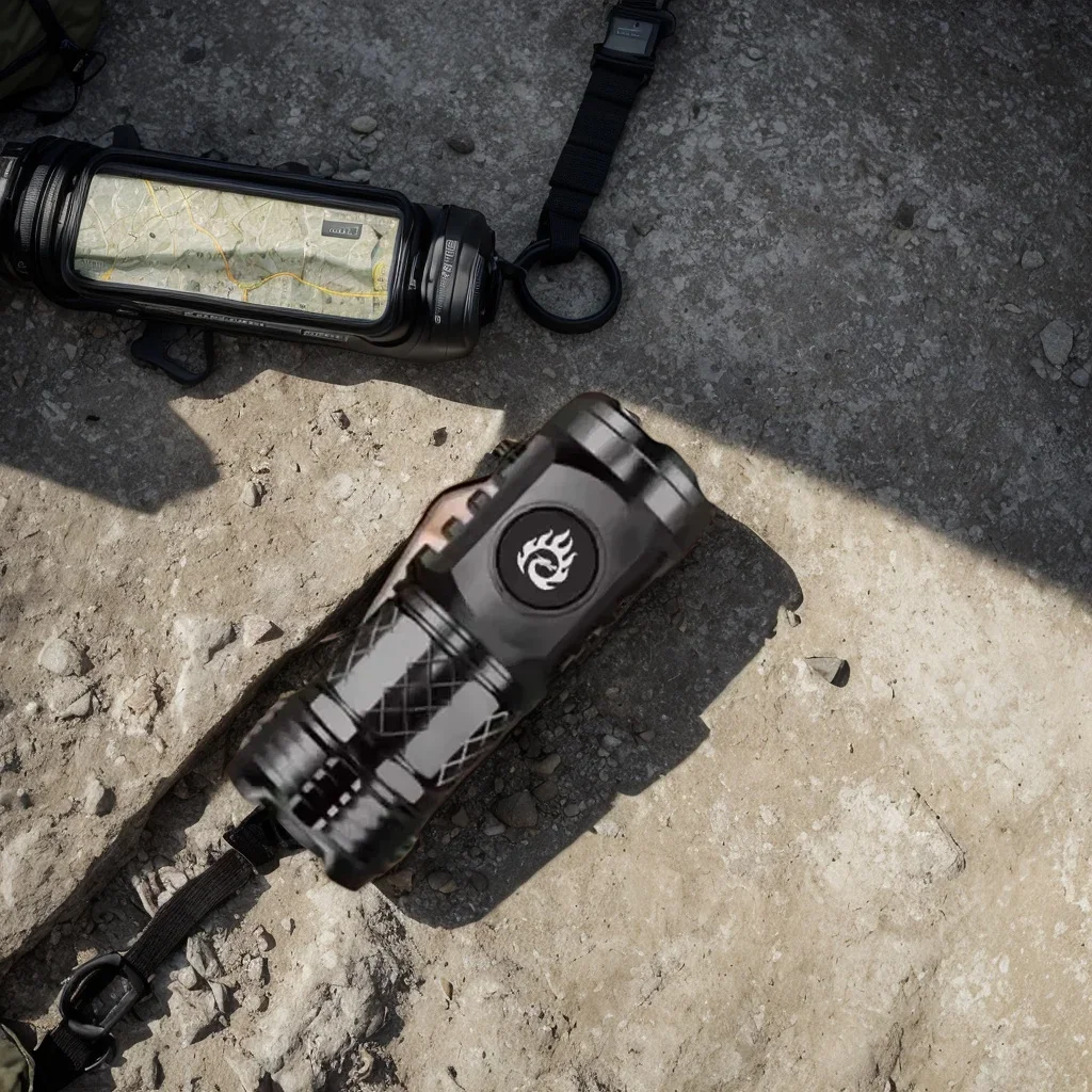 ​​Super Bright MINI LED Flashlight - USB Rechargeable Zoom Fishing Lantern with 3 Lighting Modes​​