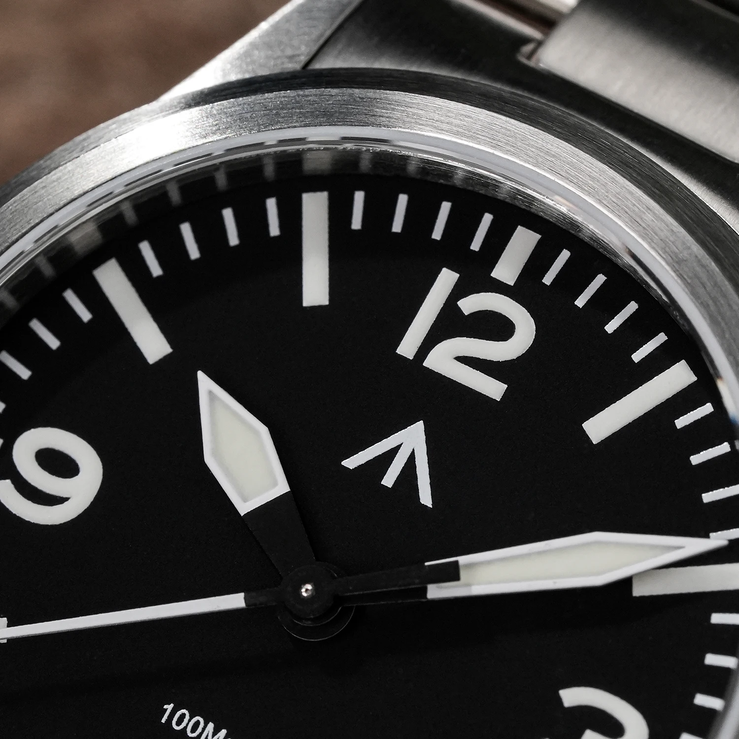 MILITADO ML18 36mm Pilot Watch VH31 Sweep Second Quartz Movement