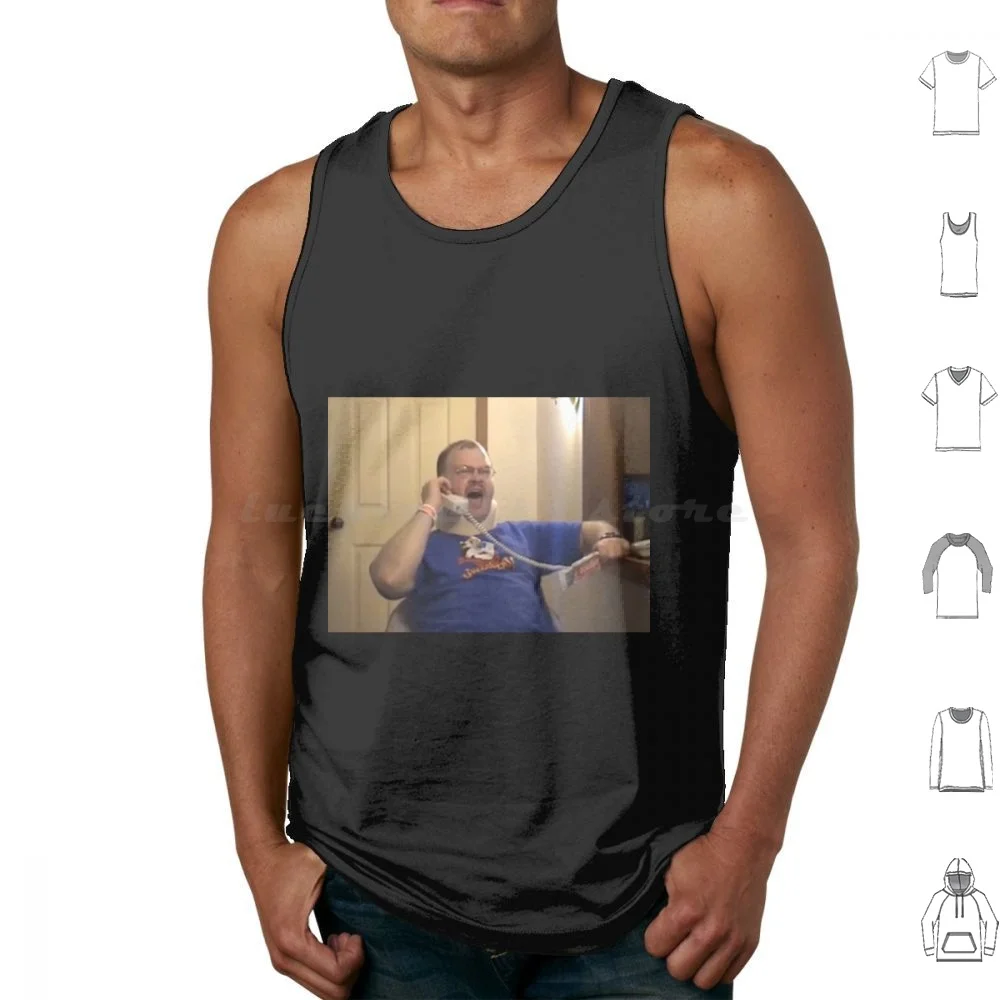 Tourettes Guy Tank Tops Print Cotton Tourettes Guy