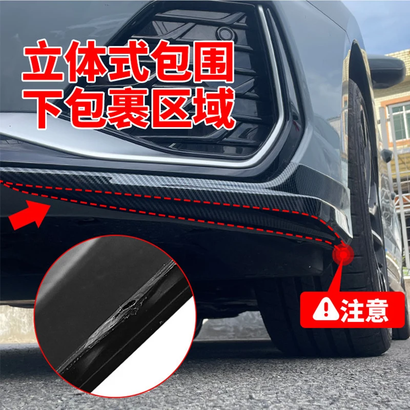 For Audi A3 2025 2026 Adhesive installation of car front bumper protection angle and exterior protection view 5