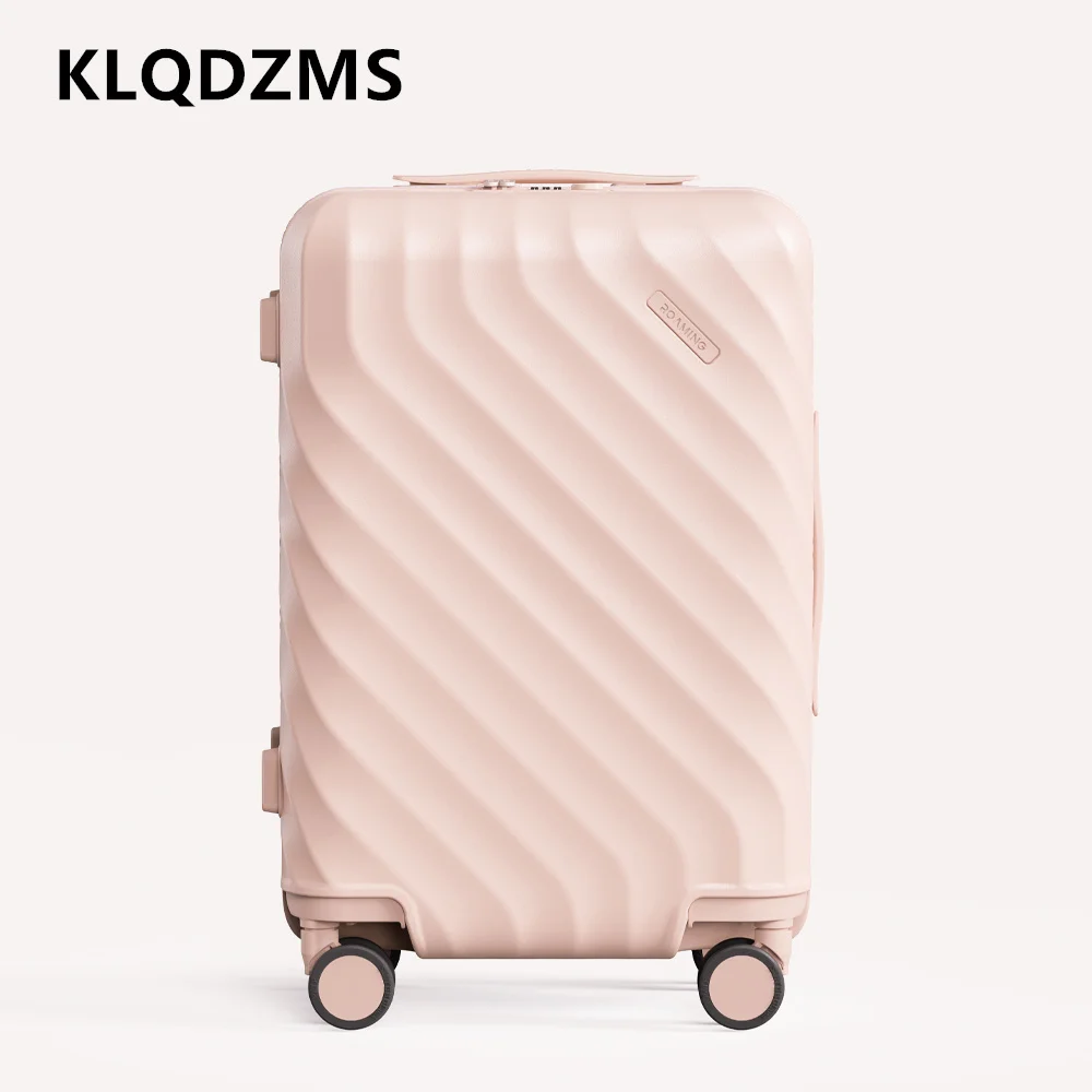

KLQDZMS 20"24"26Inch Rolling Suitcase ABS+PC Suitcase Large Capacity Trolley Case 20"24"26 Inch Student Password Box Luggage