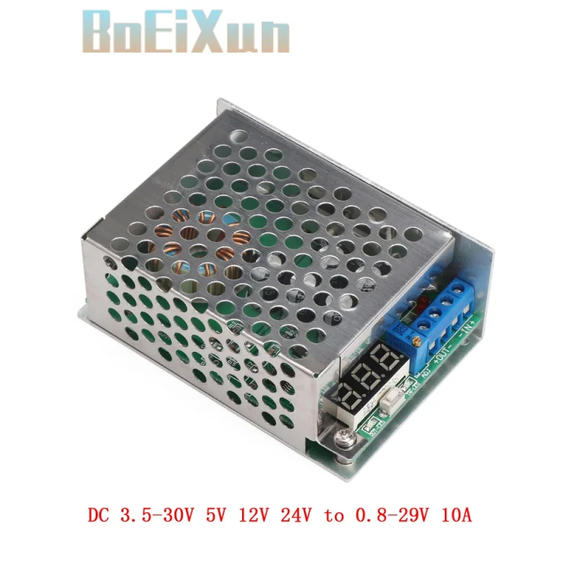 

DC-DC DC 3.5-30V 5V 12V 24V to 0.8-29V 10A Buck Converter Step Down Voltage Ragulaor Adjusable Voltmeter