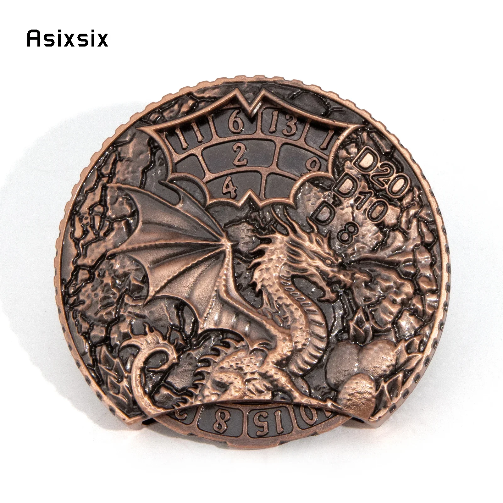 

Copper Dragon A Spinning Wheel Toy with Dice for A Multiplayer Rotation Game, Featuring A Dice Scoring System