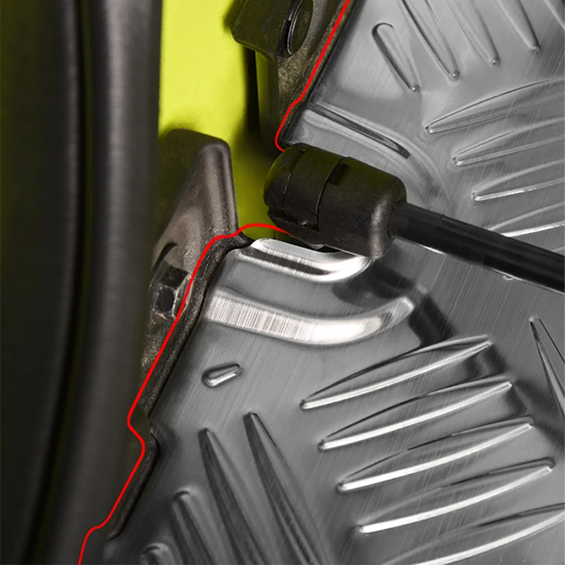 ل جيمي JB64 JB74 2019 2020 التصميم الخارجي اكسسوارات قطاع المضادة للخدش واقية سيارة الباب الخلفي الحرس ملصق مصد السيارة #3