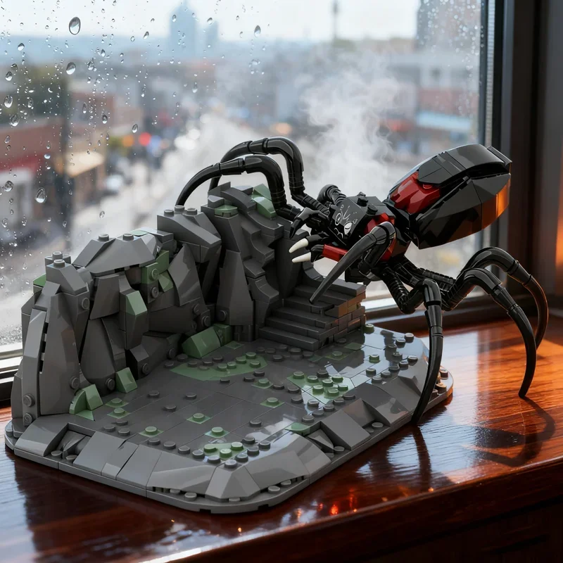568 piezas MOC Shelob S Lair El Señor de los Anillos, Bloques de Construcción de Modelos, Regalo Festivo, Idea Creativa, Juguete Educativo de Ladrillos
