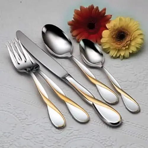 

Golden Aquarius 45 Piece Service 8 Fine Flatware