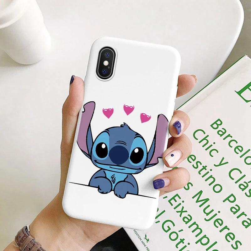 Stich Fall Für iphone X XR XS Max Schutzhülle Anime Cartoon Weiche Silikon Funda Für iphoneX XSMA iphoneXR Taschen stoßstange Capa