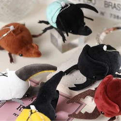 10cm Cute Cartoon Insect Beetle Doll Plush Doll Keychain Insect Unicorn Bag Pendant Send Friends Birthday Christmas Gift