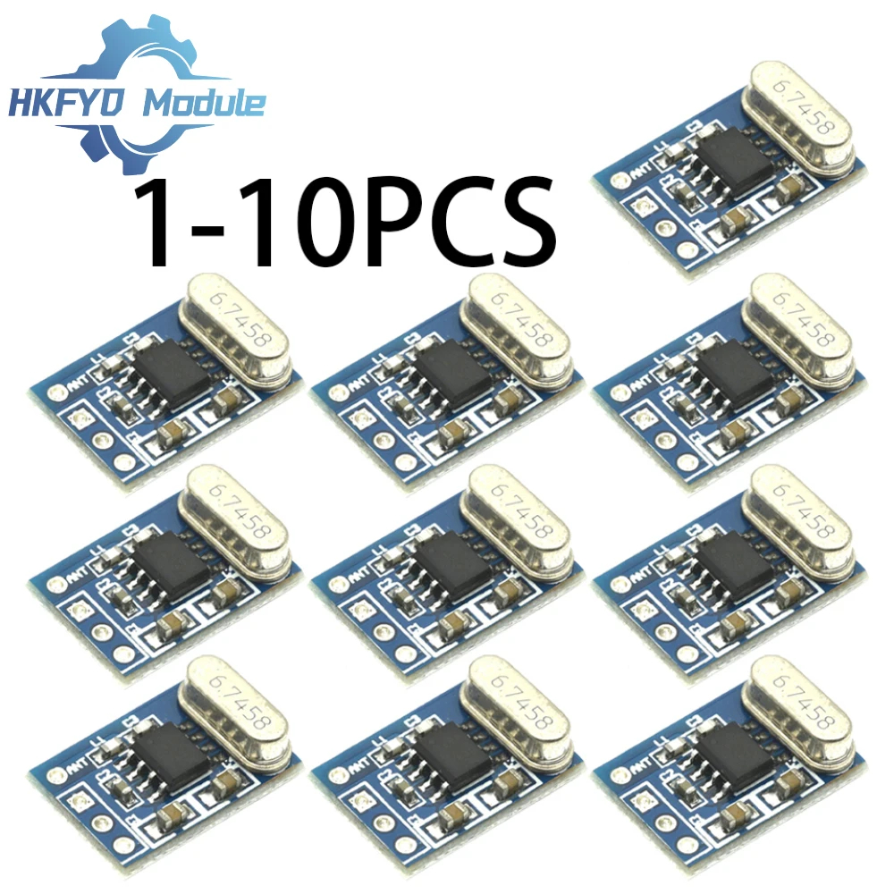 1-10PCS SYN115 F115 433MHz ASK Wireless Transmitter Module Low Power RF TX for Remote Control Alarm System DIY Electronics