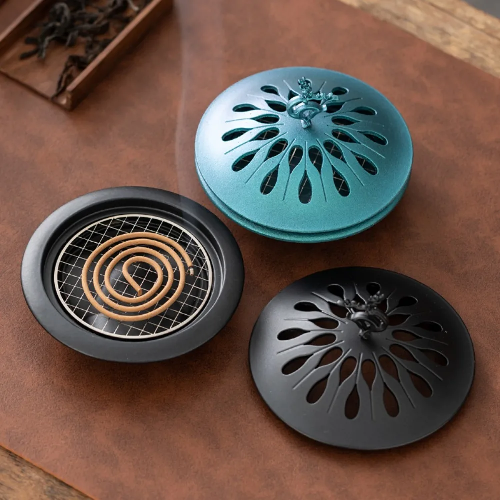 Retro Lucky Deer Backflow Incense Holder Hollow Lid Zinc Alloy Fragrance Censer Home Decorations Desktop Aromatherapy Home