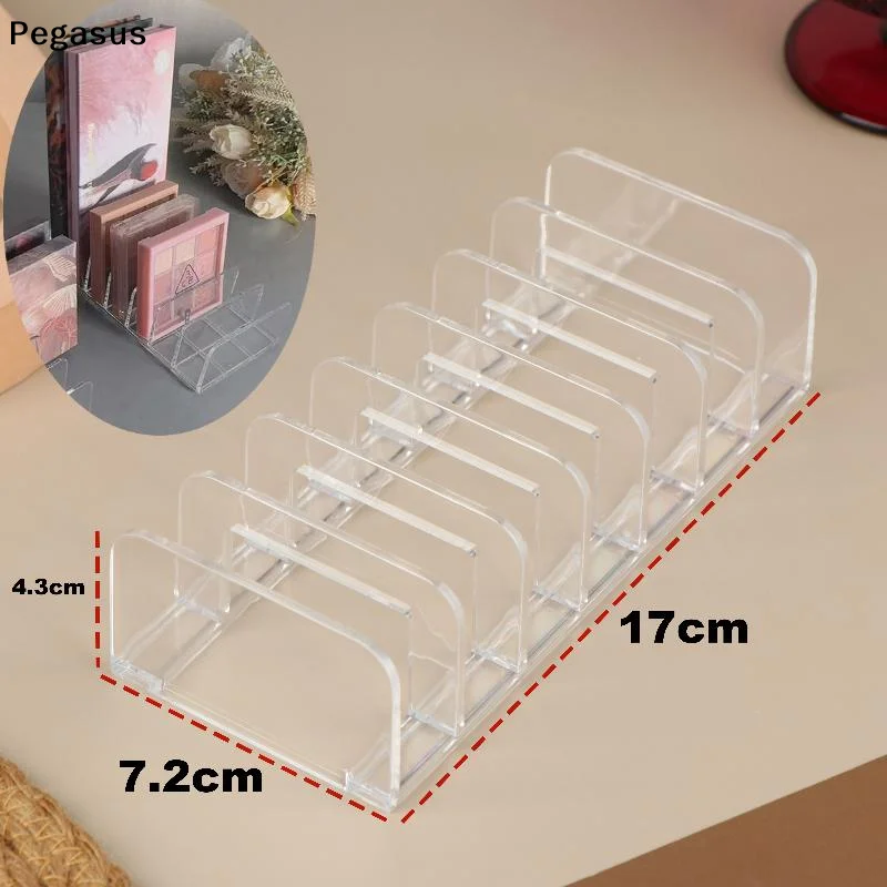[S]1Pcs CD Display Rack Clear Acrylic CD Holder Organizer Up To 14 Standard CD Cases Media Shelf Storage Solution