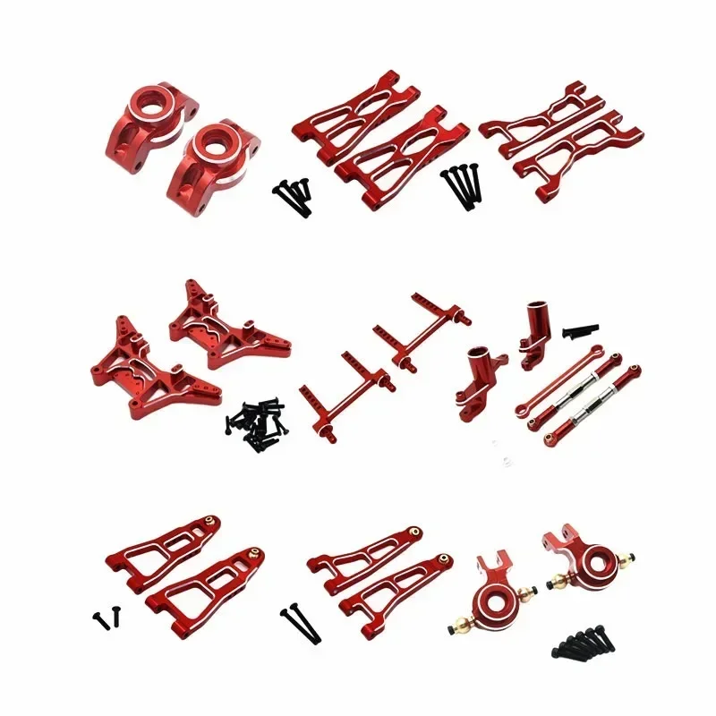 Para UD1201 UD1202 UD-12PRO Kit de montaje de dirección de brazo de suspensión delantera y trasera de Metal 1/12 RC accesorios de piezas de actualización de coche