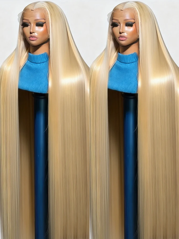 30 40 Inch 613 Hd Lace Frontal Wig Straight Lace Front Wig 250% Density Honey Blonde Colored 13x6 13x4 Human Hair Wigs For Women