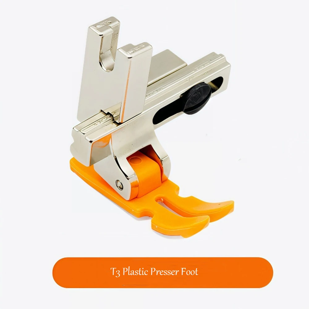 

T3 Plastic Presser Foot For Sewing Machine Metal Structure Durable Precise Stitching
