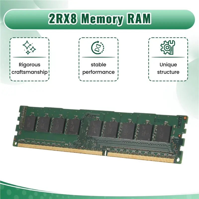 8GB Memory RAM 2RX8 1.35V DDR3 PC3L-12800E 1600Mhz 240 Pin ECC Unbuffered RAM For Server Workstation-AEF7