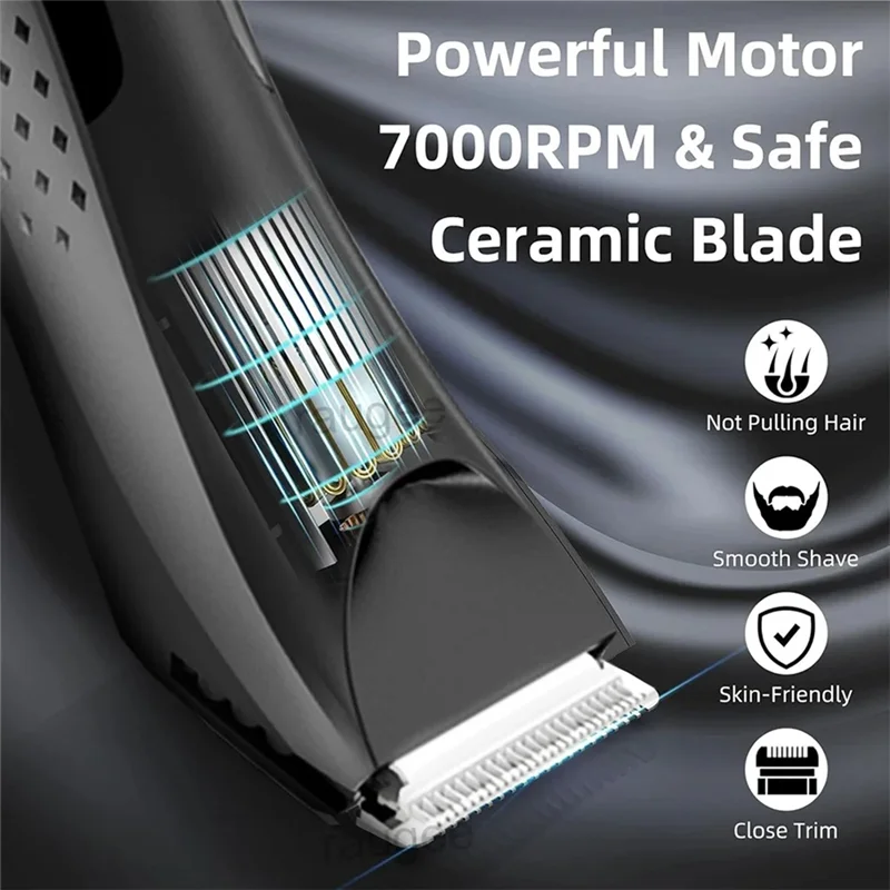 【استيقاظ】ماكينة تشذيب إزالة الشعر بدون ألم للمناطق الإبط والفخذ تحت الإبط ماكينة حلاقة للرجال