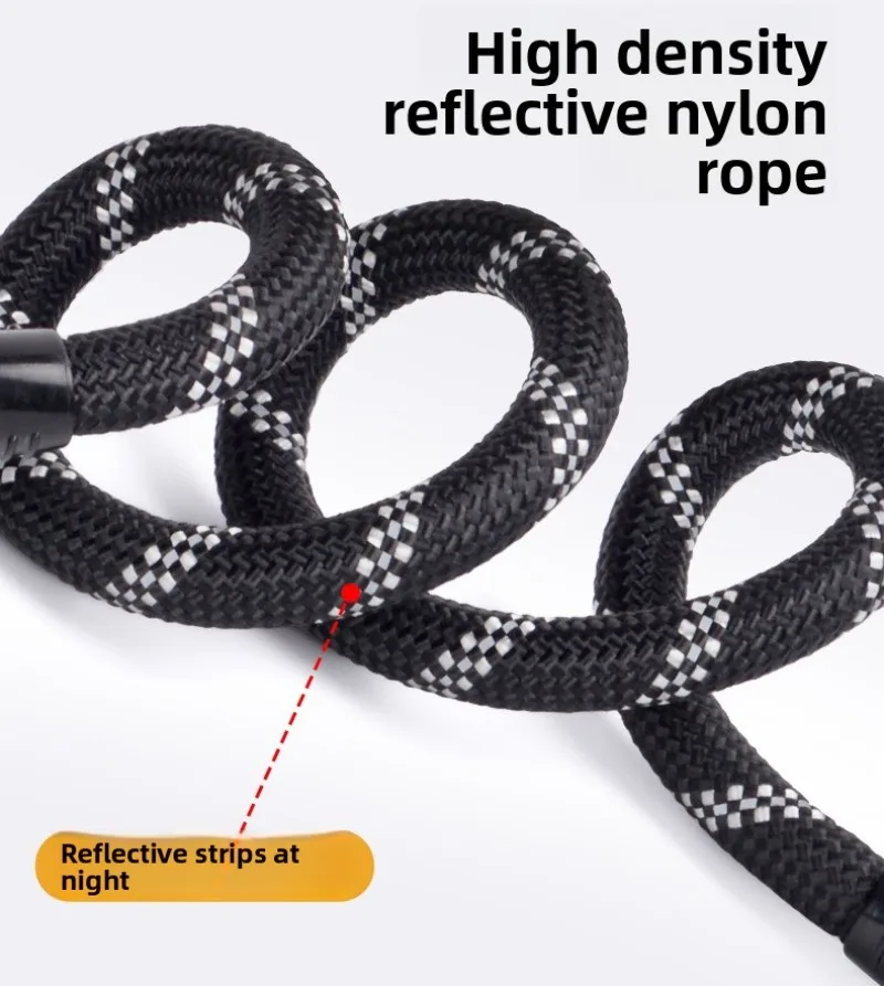 For Double-ended Dog Leash Anti-explosion 360 Swivel Tangle Free Bungee One Drag Two Dog Walking Leashes for Large Medium Dogs