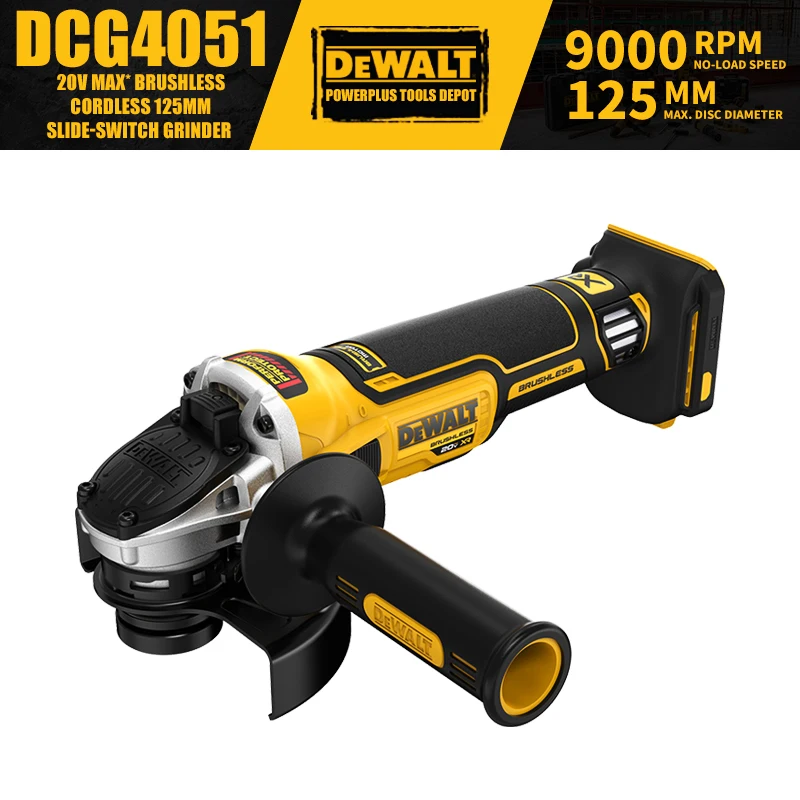 

DEWALT DCG4051 20V MAX* Brushless Cordless 125MM Slide-Switch Grinder 20V Power Tools