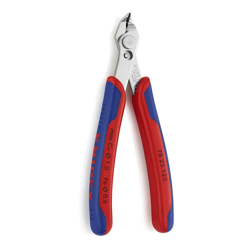 Imagem -02 - Alicate de Corte Super Eletrônico Knipex Baixo Peso Bordas Afiadas Ferramentas de Corte com Mola e Limitador Pol 78 23 125
