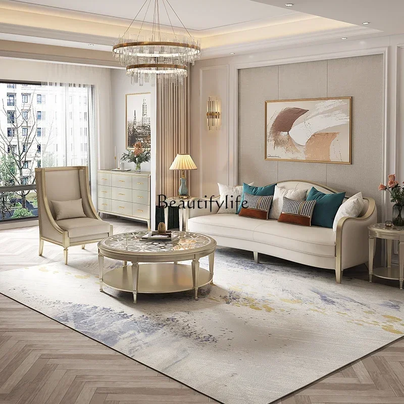 

NEW Single sofa light luxury American leisure chair light luxury high backrest