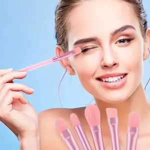 مجموعة فرش مكياج نايلون اصطناعية فاخرة ، ناعمة ، ناعمة وخالية من القسوة لكريم أساس خال من العيوب ، أحمر الخدود ، بودرة ، 13 قطعة أفضل 6 طقم فرش مكياج مبيعا - رقم 5