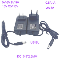 Power Supply AC 110-240V to DC 5V 6V 8V 9V 10V 12V 15V 0.5A 1A 2A 3A Universal Power Adapter Charger for LED light strips CCTV