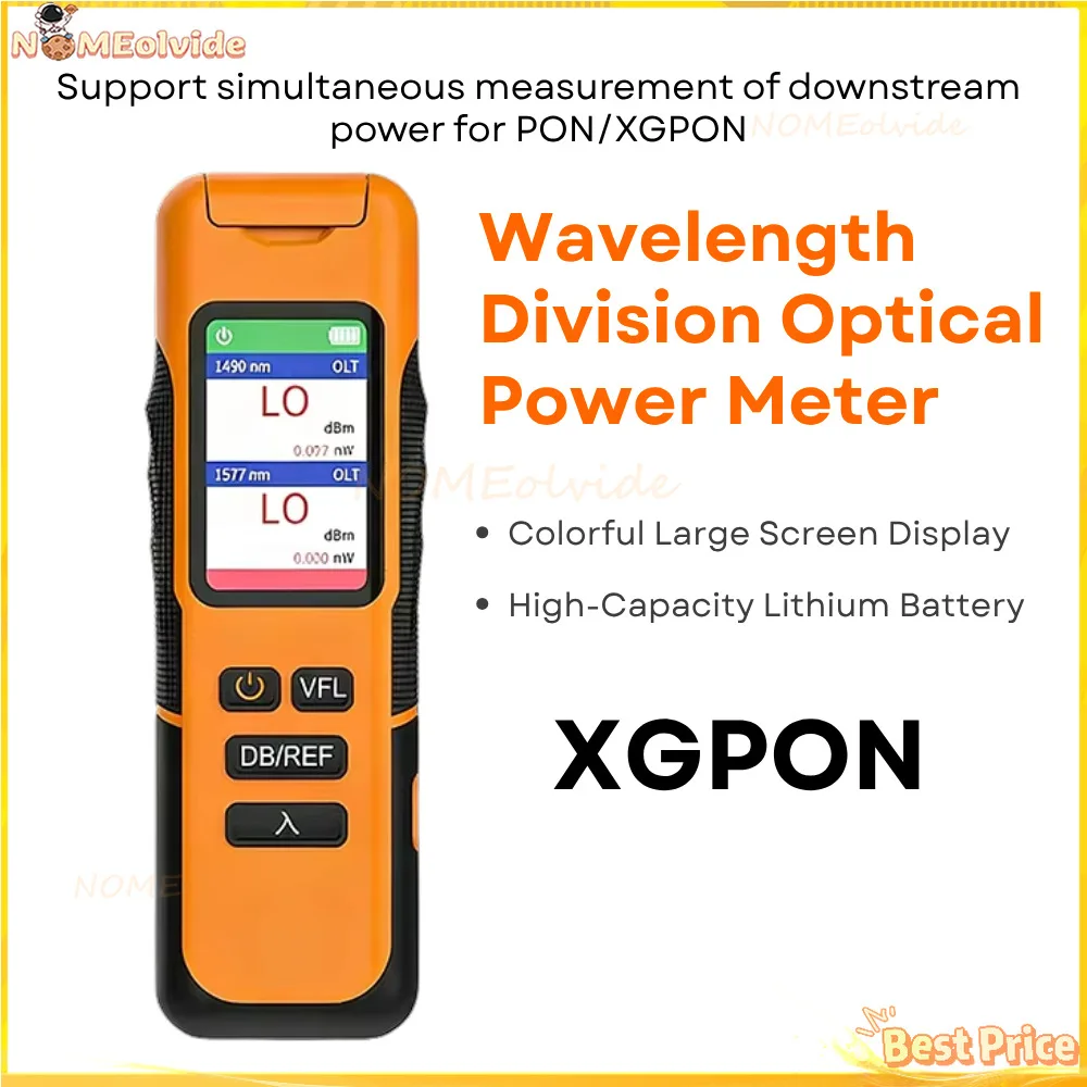 testeur-de-puissance-optique-a-division-de-longueur-d'onde-xgpon-fc、sc、st-1270-1300-1310-1490-1550-1577-1625nmopm-ecran-couleur