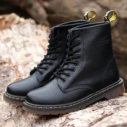 Men's Leather Winter Sneakers Man Offers Free Shipping Men's Long Boots Military Tactical Outdoor Shoes for Man Good Quality