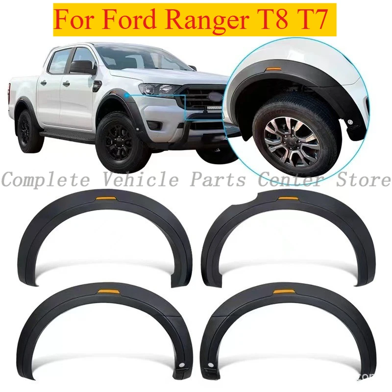 

High Quality Fender Flares For Ford Ranger T8 T7 With Radar Hole And Light Off Road Wide Wheel Arches