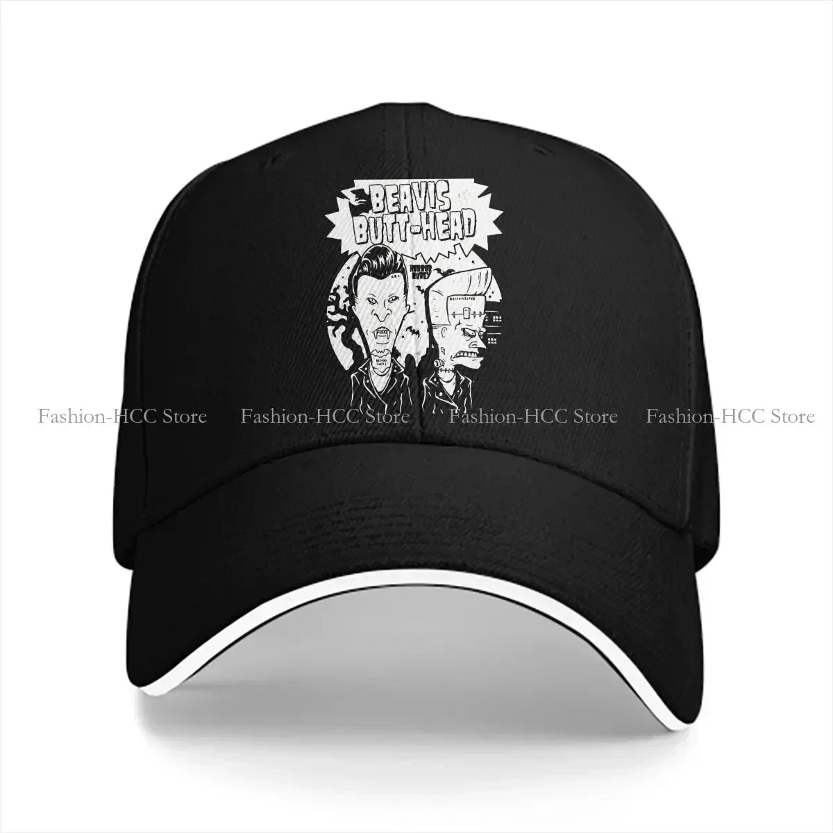 New Pure Color Dad Hats B&B Horror Hat Sun Visor Baseball Caps Beavis And Butt Head Peaked Cap