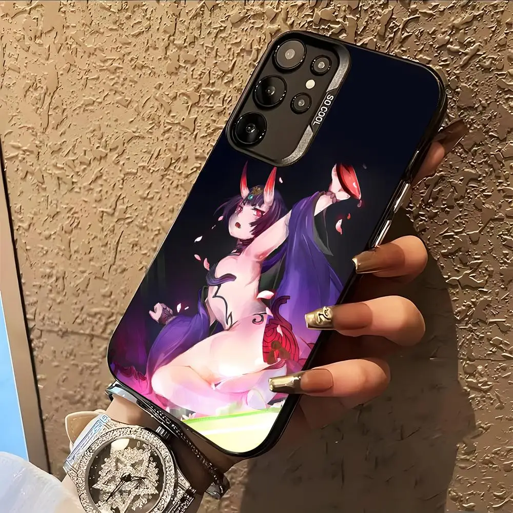 Anime FGO Shuten Douji Phone Case for Samsung Galaxy A57 56 55 54 52 37 36 35 34 27 26 25 17 16 5G Colorful Silver Cover