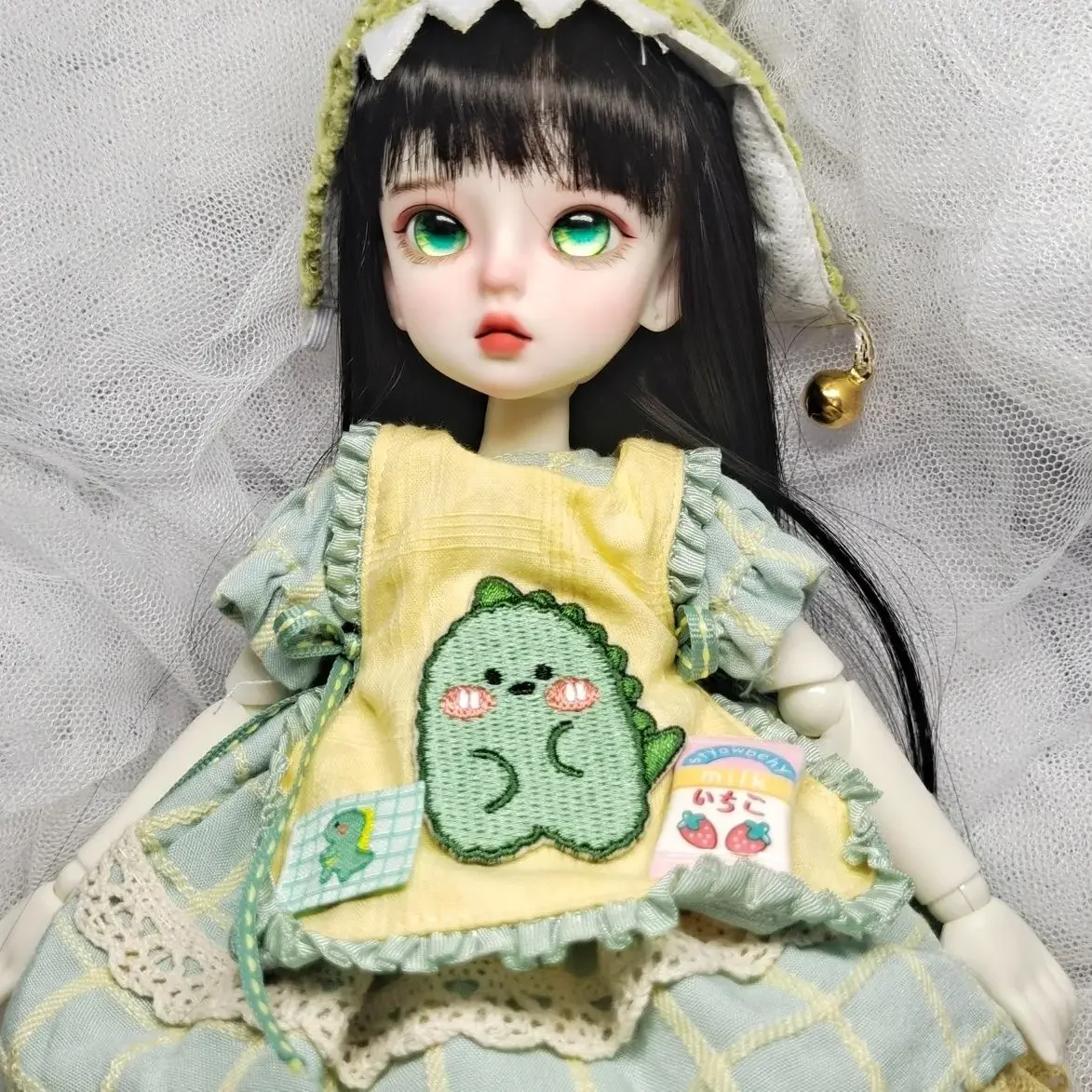 26cm Hand Make Up MJD Doll Mechanical Joint Replacement Wig Bjd Doll Fullset Lolita Dress Toy for Girl Birthday Gift