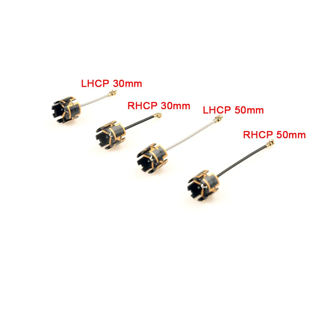 Happymodel 5.8G 30mm/50mm Crown LDS Antenna RHCP/LHCP For Micro FPV Whoops RC FPV Long Range Racing Drone Airplane RC Model Part