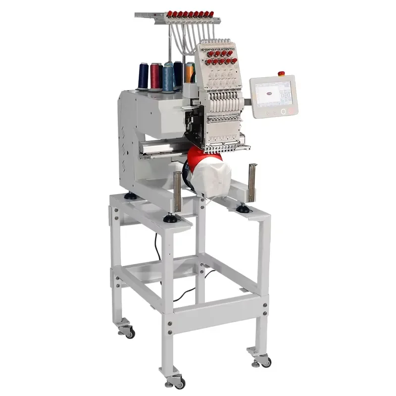 China Schiffli Automatic Computerized Embroidery Machine Small 1 Head Used Cap Sewing Sheen Sequin Beads for Home Use Best