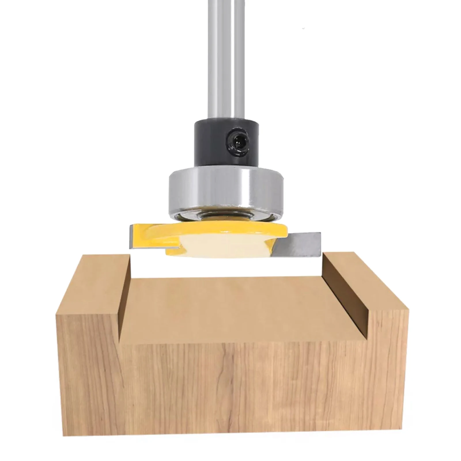 1 buah 6mm 1/4 "Shank T Slot Cutter Router Bit bantalan Spoilboard permukaan Router Bit Milling Cutter untuk alat pertukangan kayu