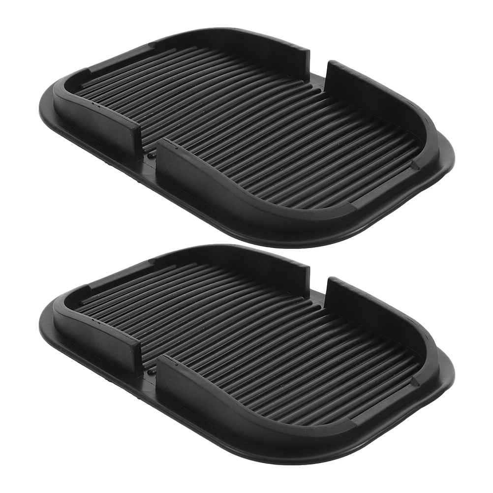 

2Pcs Car Anti Slip Silicone Dashboard Mat Large Slot Phone Holder Non Slip Dash Pad Multifunctional Organizer Anti-Slip Car Mat