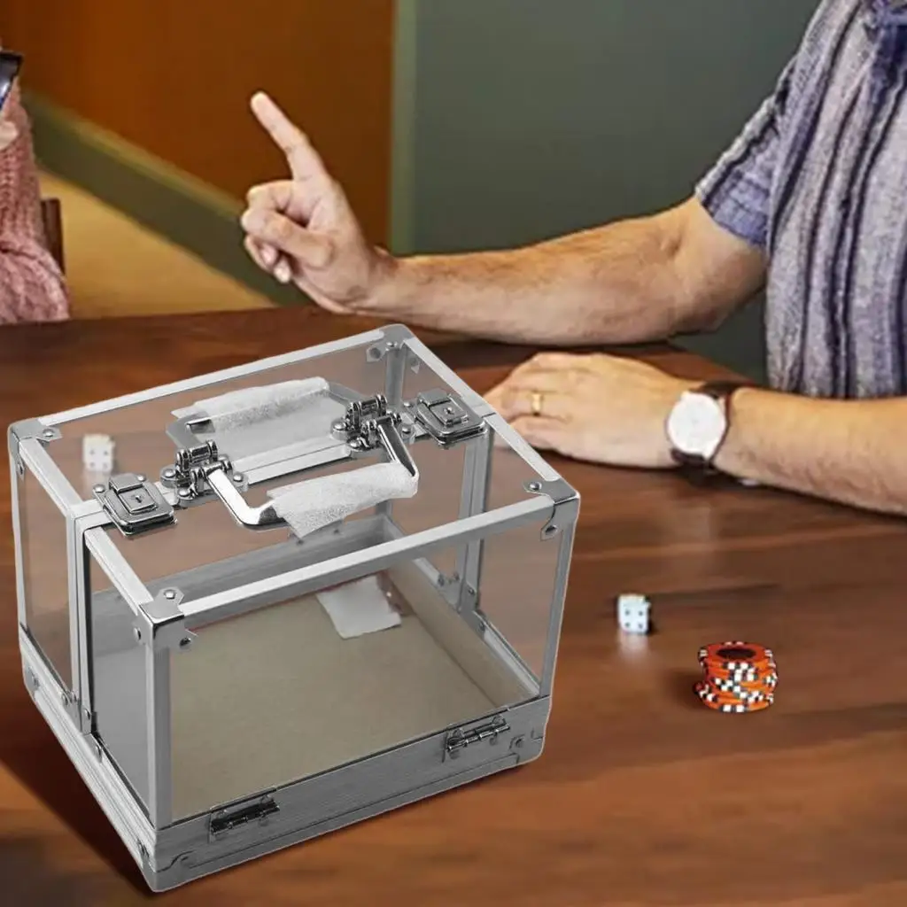 

Акриловый футляр для чипов, держатель для чипов, портативные аксессуары для спортивных игр, емкость 600 чипов, универсальный контейнер для хранения